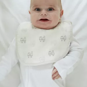 Six Layers of Cotton Muslin Snap Bibs - 3 pack