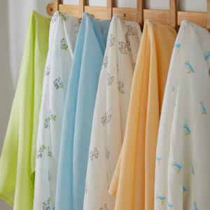 100% Cotton Muslin Swaddle Blankets – 3 pack
